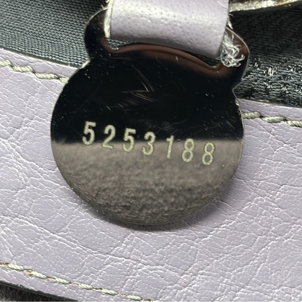 Mulberry Alexa Regular Slate Gray Lilac Leather Gunmetal Authenticated COA - Picture 4 of 16